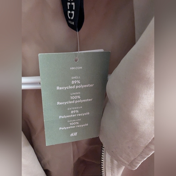 H&M Beige Bomber Jacket - S - Picture 4 of 4
